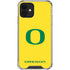University of Oregon Mesh Yellow iPhone 12 Mini Clear Case