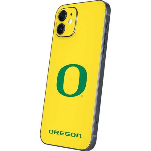 University of Oregon Mesh Yellow iPhone 12 Mini Skin