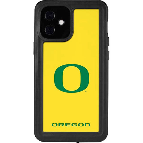 University of Oregon Mesh Yellow iPhone 12 Mini Waterproof Case