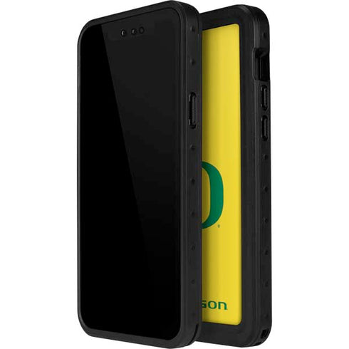 University of Oregon Mesh Yellow iPhone 12 Pro Waterproof Case