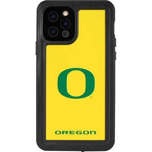 University of Oregon Mesh Yellow iPhone 12 Pro Waterproof Case