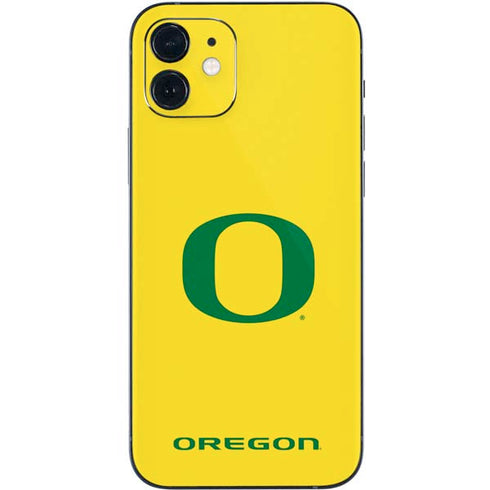 University of Oregon Mesh Yellow iPhone 12 Skin