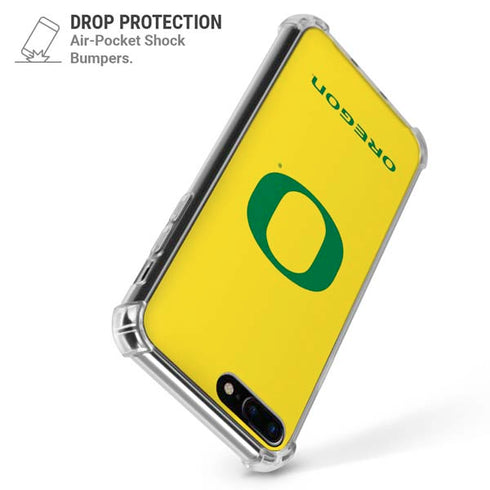 University of Oregon Mesh Yellow iPhone 7/8 Plus Clear Case