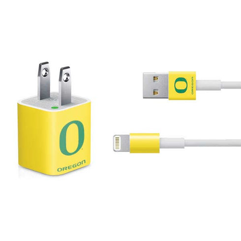 University of Oregon Mesh Yellow iPhone Charger (5W USB) Skin