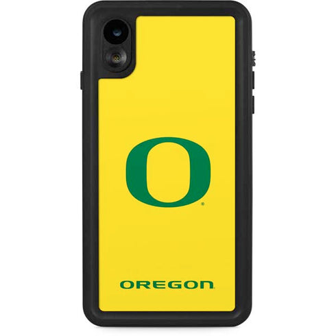 University of Oregon Mesh Yellow iPhone XR Waterproof Case