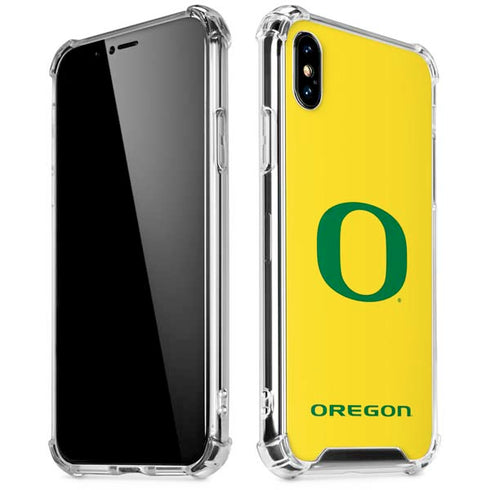 University of Oregon Mesh Yellow iPhone XS Max Clear Case