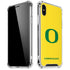 University of Oregon Mesh Yellow iPhone XS Max Clear Case