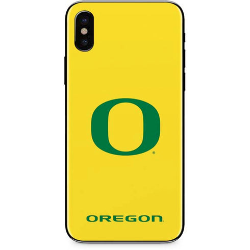 University of Oregon Mesh Yellow iPhone XS Skin