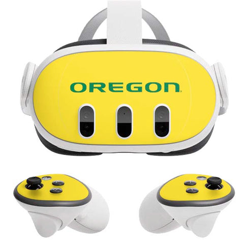 University of Oregon Mesh Yellow Meta Quest 3 Skin