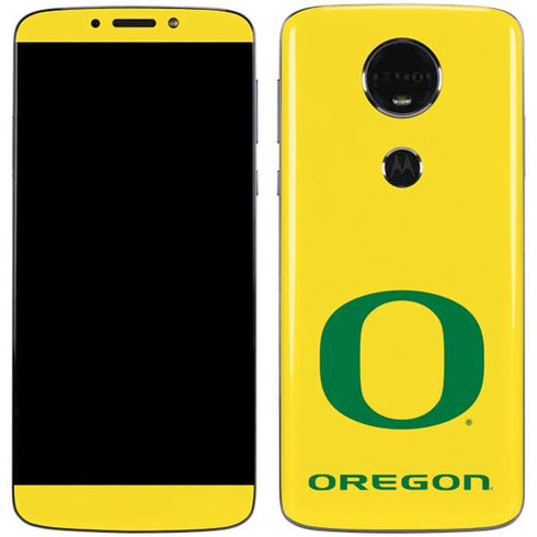University of Oregon Mesh Yellow Moto E5 Plus Skin
