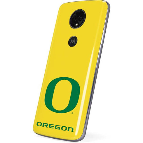 University of Oregon Mesh Yellow Moto E5 Plus Skin