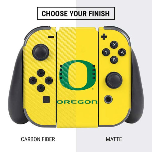 University of Oregon Mesh Yellow Nintendo Switch Bundle Skin