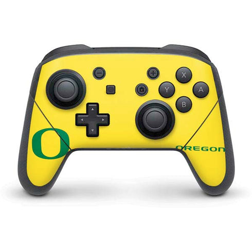 University of Oregon Mesh Yellow Nintendo Switch Pro Controller Skin