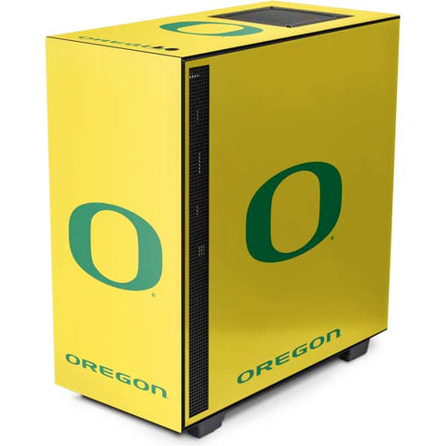 University of Oregon Mesh Yellow NZXT H510 Compact ATX Mid-Tower Case Skin