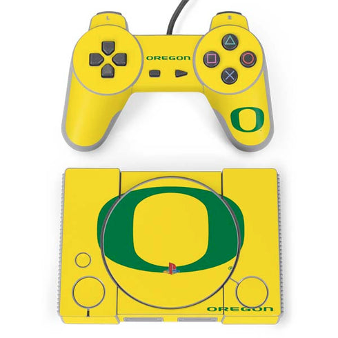 University of Oregon Mesh Yellow PlayStation Classic Bundle Skin