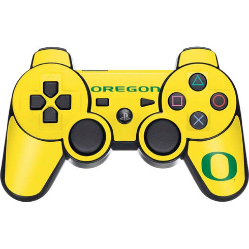 University of Oregon Mesh Yellow PS3 Dual Shock wireless controller Skin