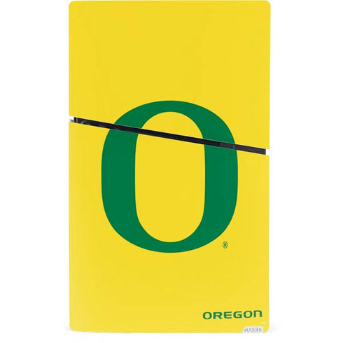 University of Oregon Mesh Yellow PS5 Slim Digital Edition Bundle Skin
