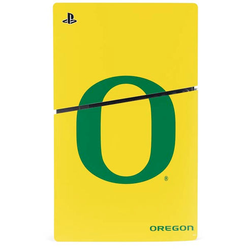 University of Oregon Mesh Yellow PS5 Slim Digital Edition Console Skin