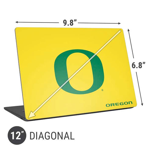 University of Oregon Mesh Yellow Universal Laptop 12in (9.8 x 6.8in) Skin