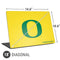 University of Oregon Mesh Yellow Universal Laptop 18in (14.6 x 10.6in) Skin