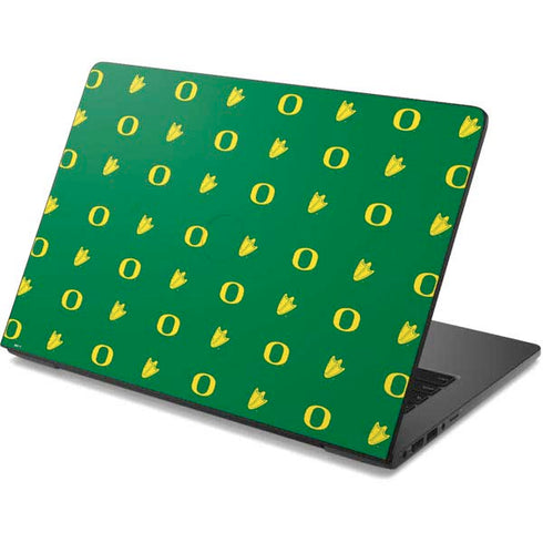 University of Oregon Pattern Dell Chromebook Skin