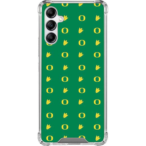 University of Oregon Pattern Galaxy A14 5G Clear Case