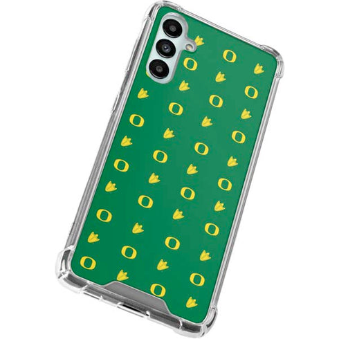 University of Oregon Pattern Galaxy A14 5G Clear Case