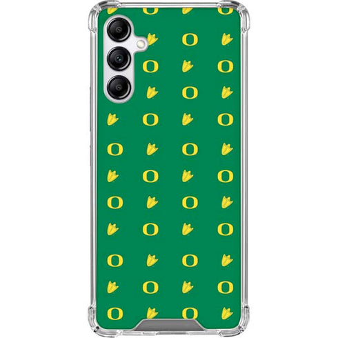 University of Oregon Pattern Galaxy A15 5G Clear Case