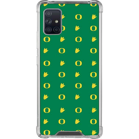 University of Oregon Pattern Galaxy A51 5G Clear Case