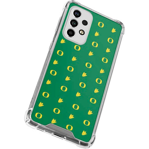 University of Oregon Pattern Galaxy A53 5G Clear Case