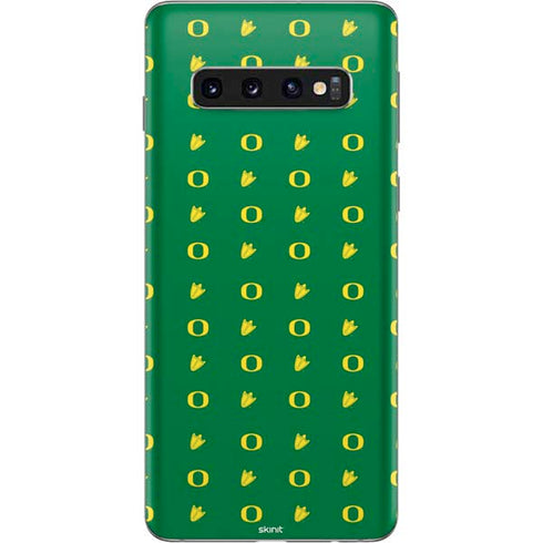 University of Oregon Pattern Galaxy S10 Skin