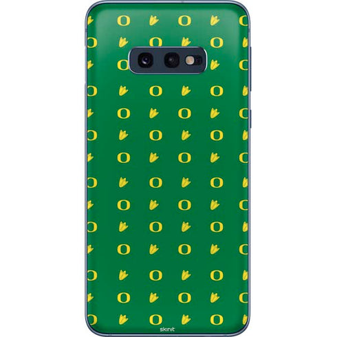 University of Oregon Pattern Galaxy S10e Skin