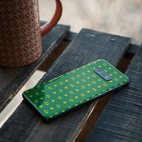 University of Oregon Pattern Galaxy S10e Skin