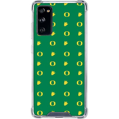 University of Oregon Pattern Galaxy S20 FE Clear Case