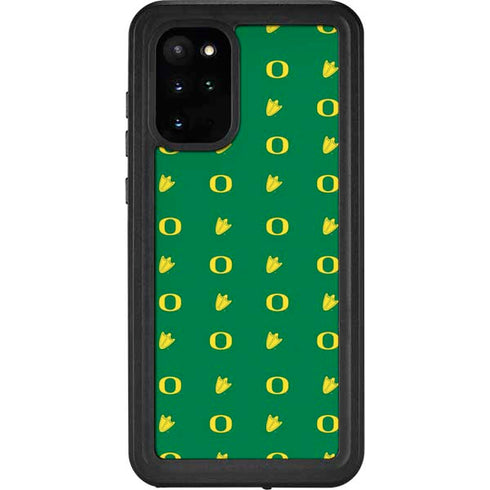 University of Oregon Pattern Galaxy S20 Plus Waterproof Case