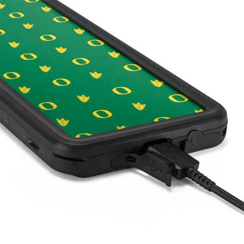 University of Oregon Pattern Galaxy S20 Plus Waterproof Case