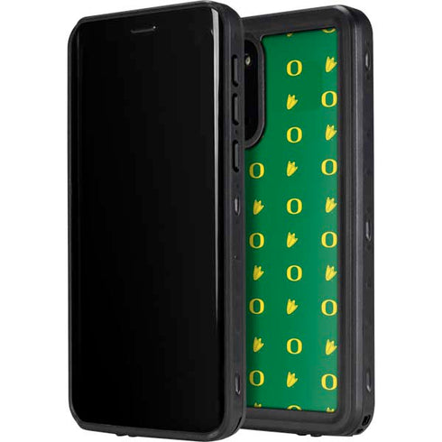 University of Oregon Pattern Galaxy S20 Waterproof Case