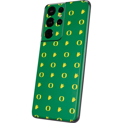 University of Oregon Pattern Galaxy S21 Ultra 5G Skin
