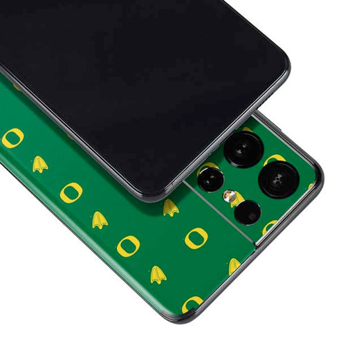 University of Oregon Pattern Galaxy S21 Ultra 5G Skin
