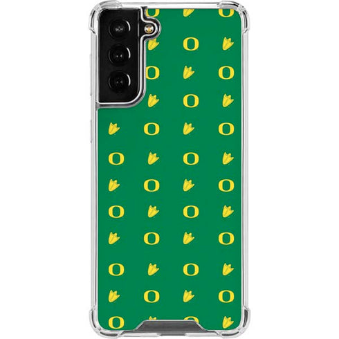 University of Oregon Pattern Galaxy S22 Plus Clear Case