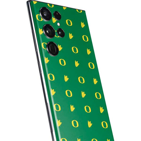 University of Oregon Pattern Galaxy S22 Ultra Skin