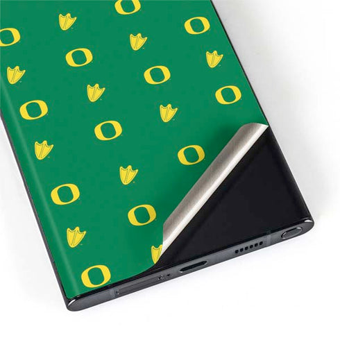 University of Oregon Pattern Galaxy S22 Ultra Skin