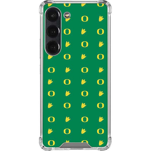 University of Oregon Pattern Galaxy S23 Clear Case