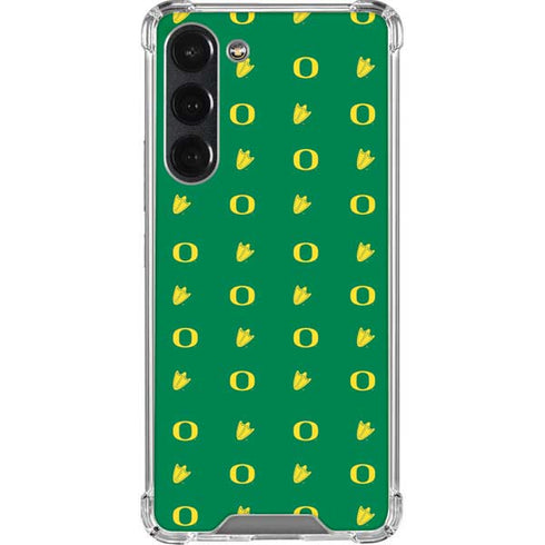 University of Oregon Pattern Galaxy S23 Plus Clear Case