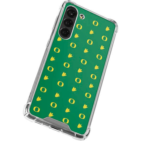 University of Oregon Pattern Galaxy S23 Plus Clear Case