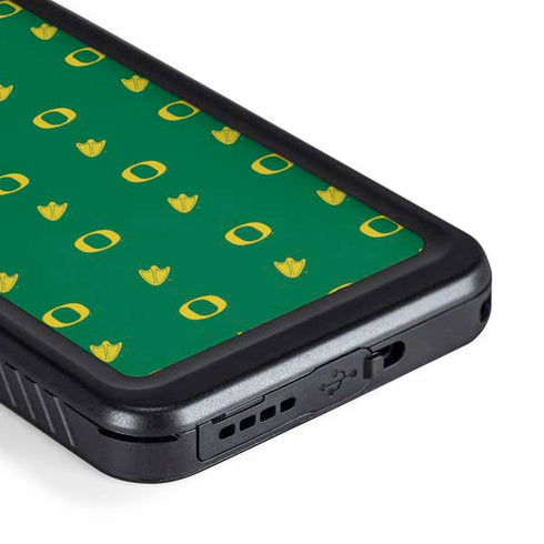 University of Oregon Pattern Galaxy S23 Plus Waterproof Case