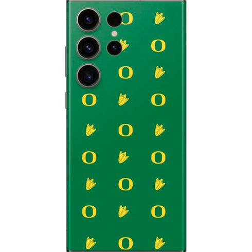 University of Oregon Pattern Galaxy S23 Ultra Skin