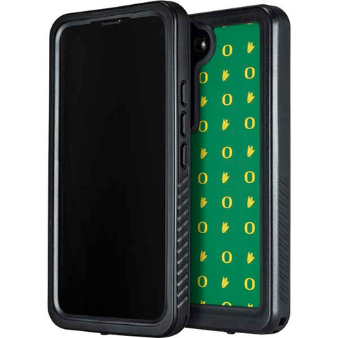 University of Oregon Pattern Galaxy S23 Waterproof Case
