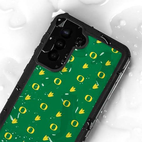 University of Oregon Pattern Galaxy S23 Waterproof Case