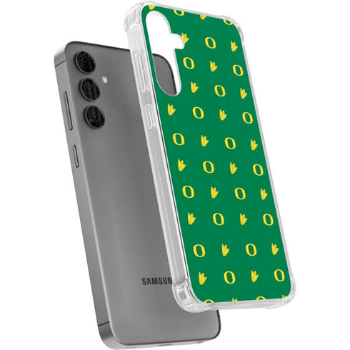 University of Oregon Pattern Galaxy S24 Plus Clear Case